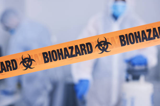 Professional Biohazard Cleanup technician working in Fults, IL